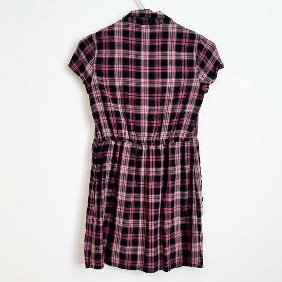 🧸 Abercrombie & Fitch purple and pink plaid dress - Picture 2 of 4
